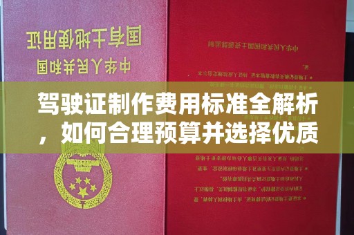 琅琊驾驶证制作费用标准全解析，如何合理预算并选择优质服务？