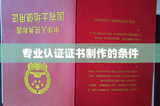 琅琊专业认证证书制作的条件
