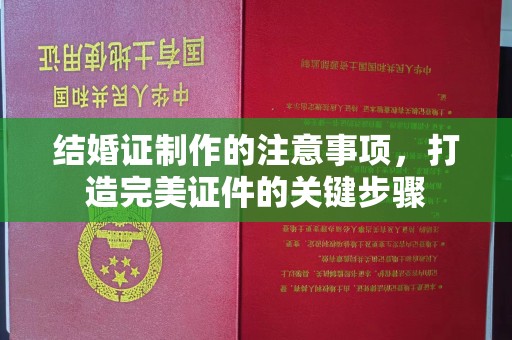 琅琊结婚证制作的注意事项，打造完美证件的关键步骤