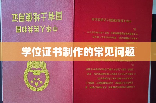琅琊学位证书制作的常见问题