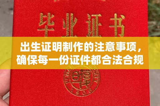 琅琊出生证明制作的注意事项，确保每一份证件都合法合规