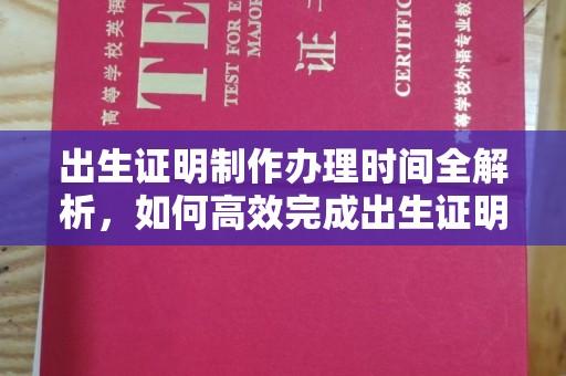 琅琊出生证明制作办理时间全解析，如何高效完成出生证明申请？