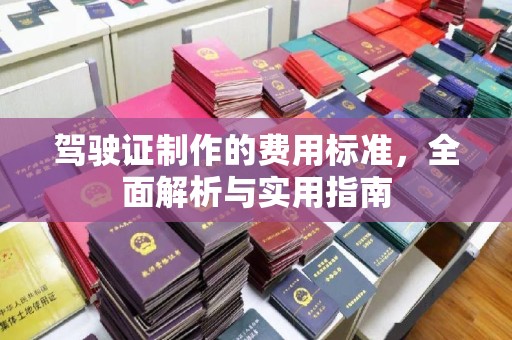 琅琊驾驶证制作的费用标准，全面解析与实用指南