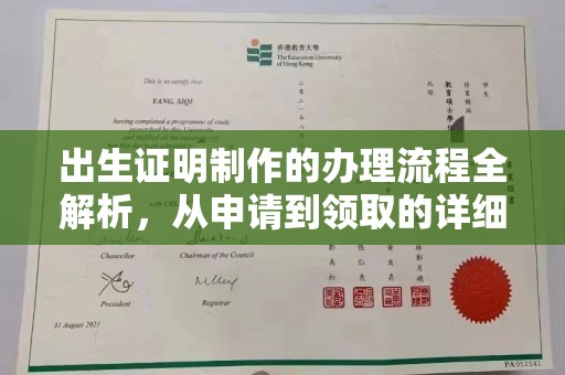 琅琊出生证明制作的办理流程全解析，从申请到领取的详细指南