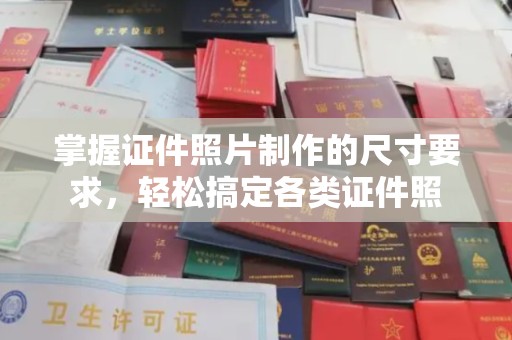 琅琊掌握证件照片制作的尺寸要求，轻松搞定各类证件照